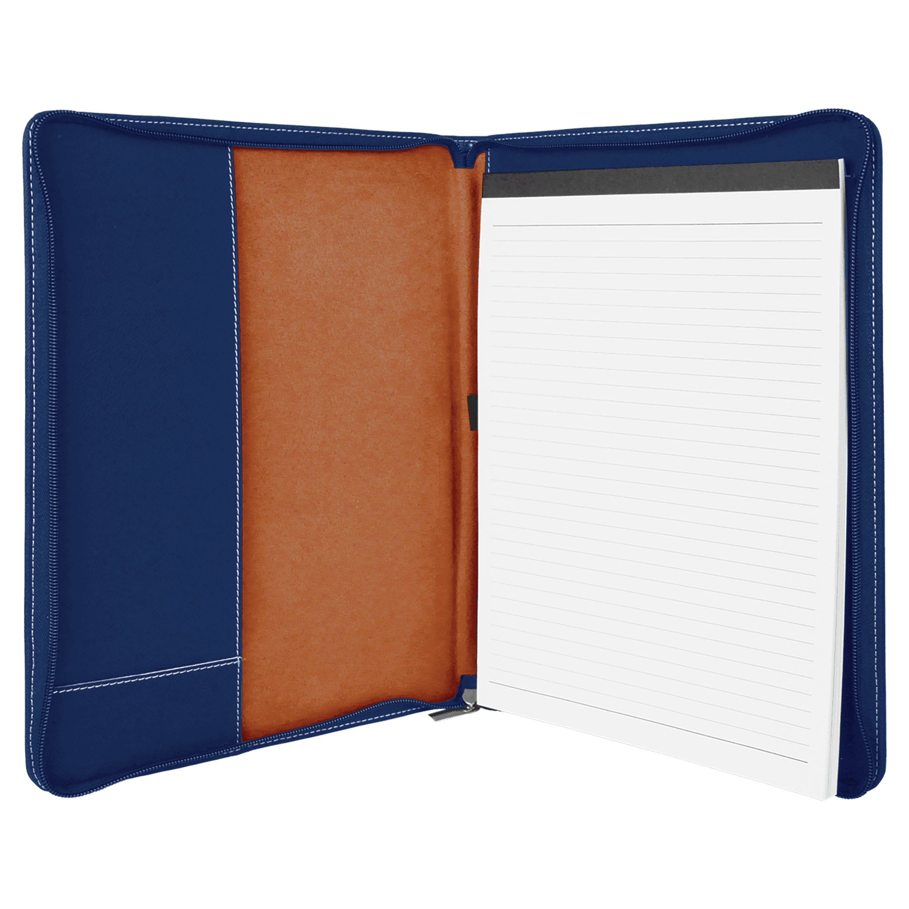 Blue Zippered Portfolio
