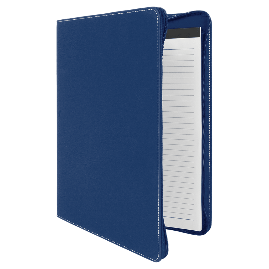Blue Zippered Portfolio