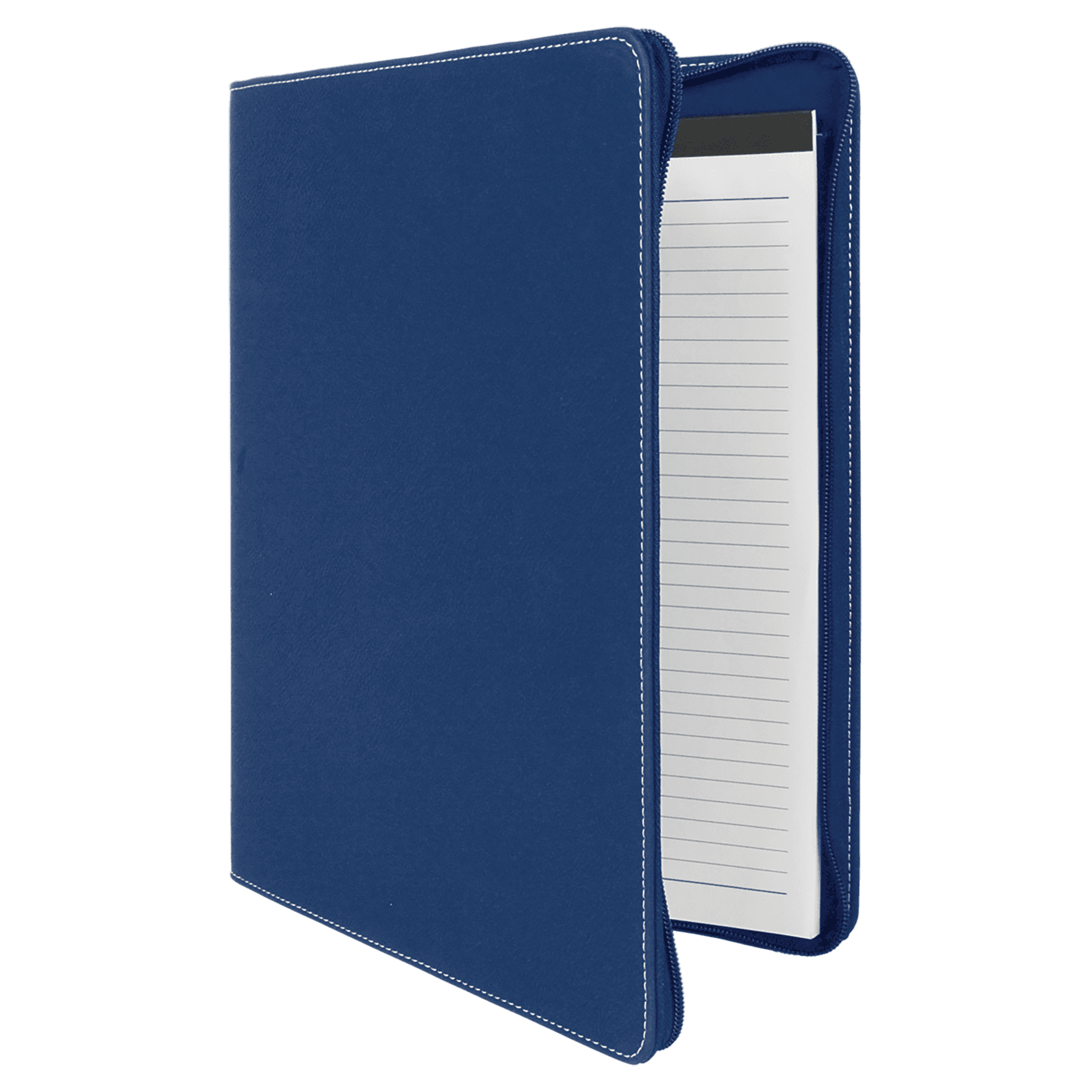 Blue Zippered Portfolio