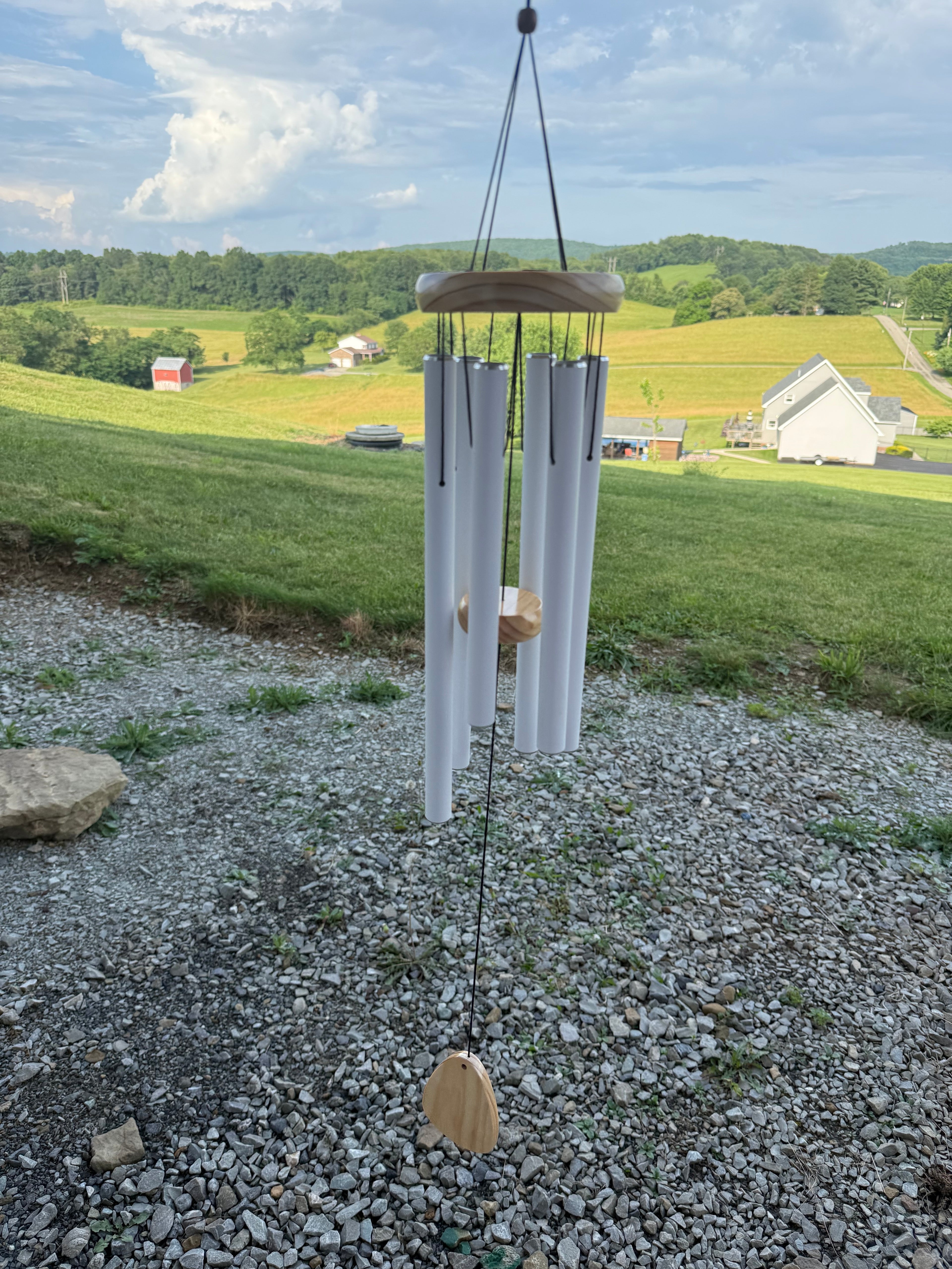 36" White Wind Chime