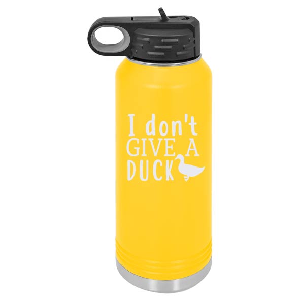 Custom Designed - 20 oz Yellow Water Bottle