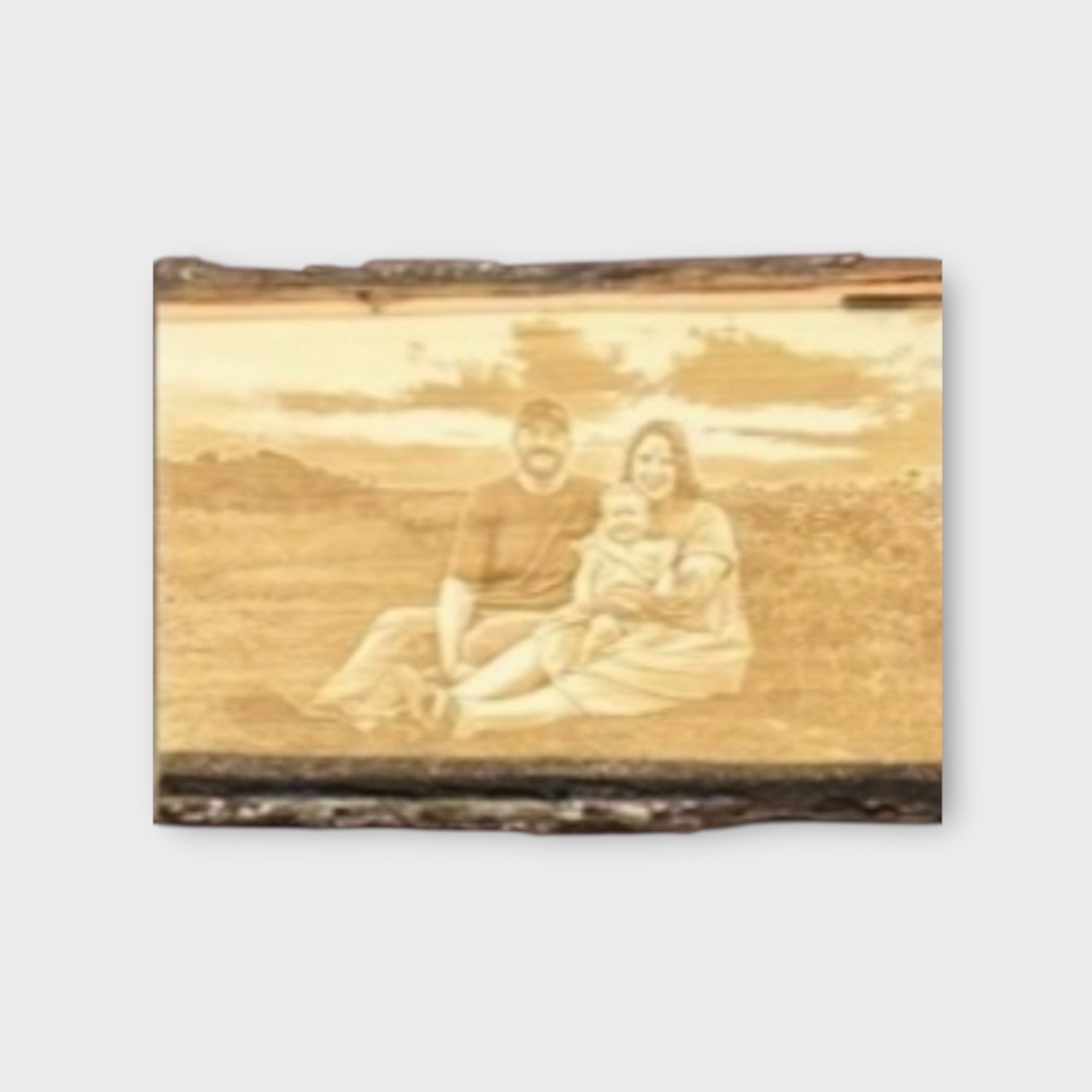 Live Edge Wooden Photo Plank