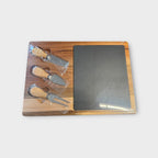 Wood & Slate Cheese Board Set