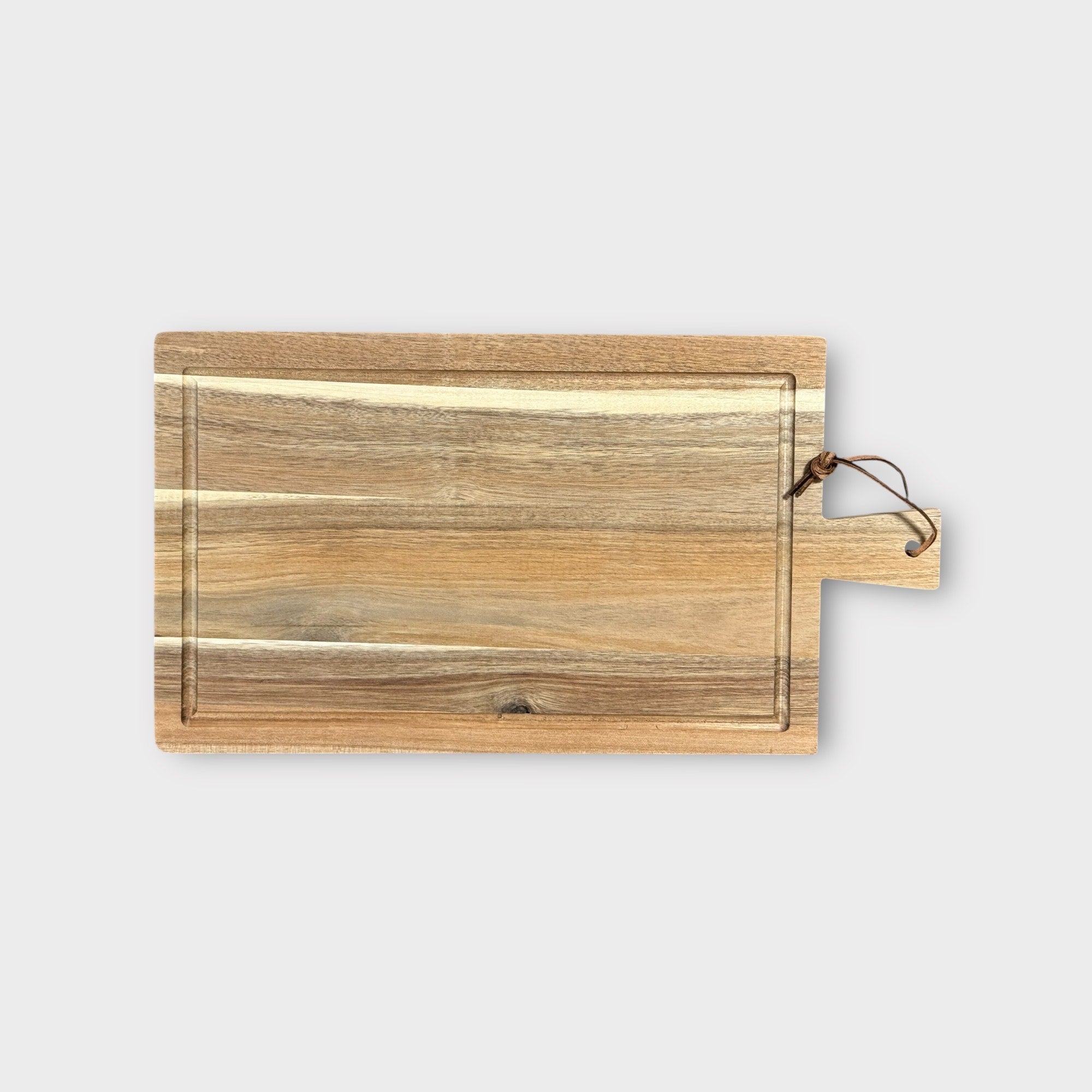 Paddle Shaped Cutting Board with Juice Groove