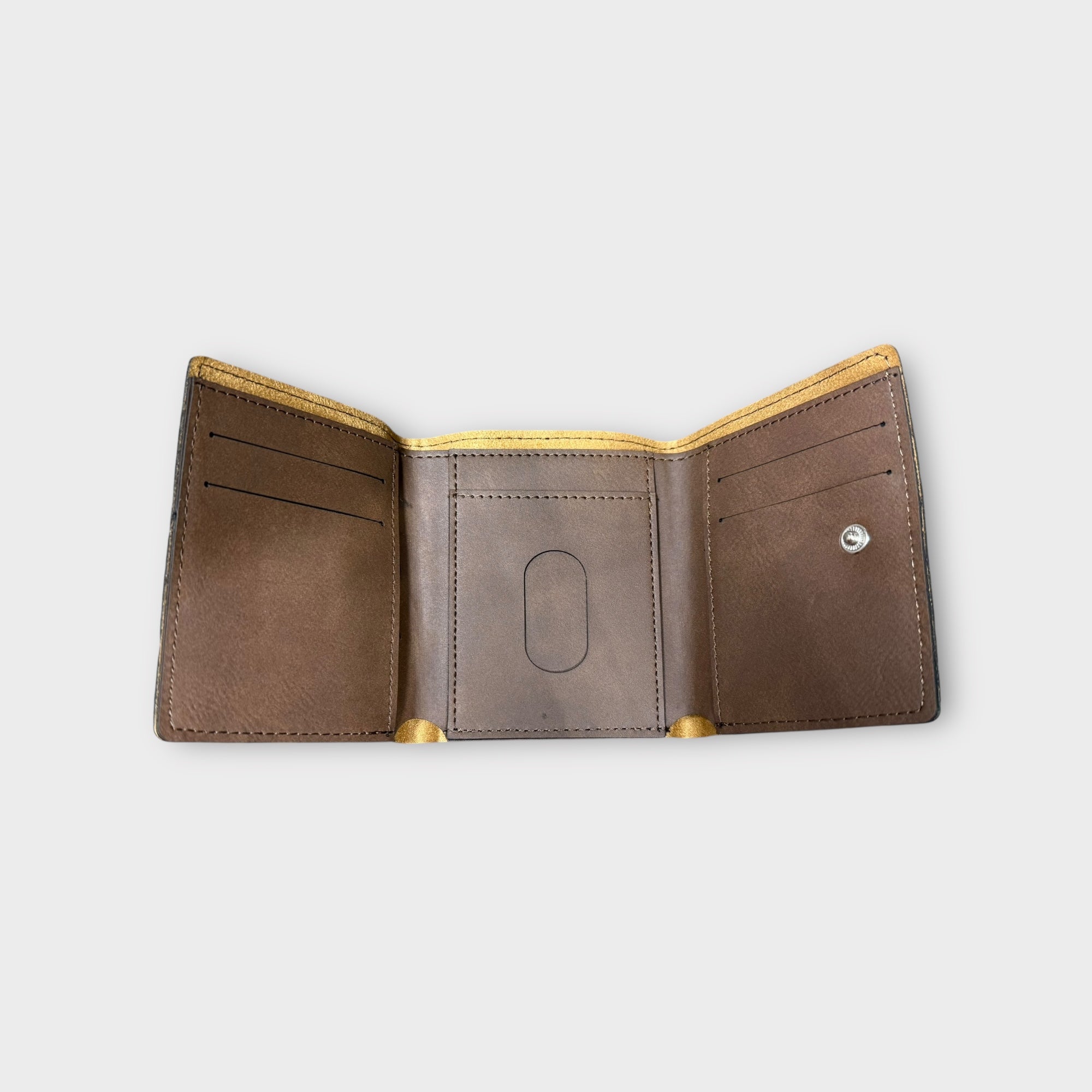 Trifold Wallet with Snap Closure