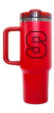 Custom Designed - 40 oz Red Mug with Black Base
