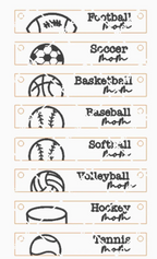 Sports Mom Bar Necklace