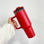 Custom Designed - 40 oz Red Mug with Black Base