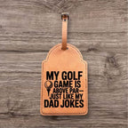Brown Leather Golf Tee Holder
