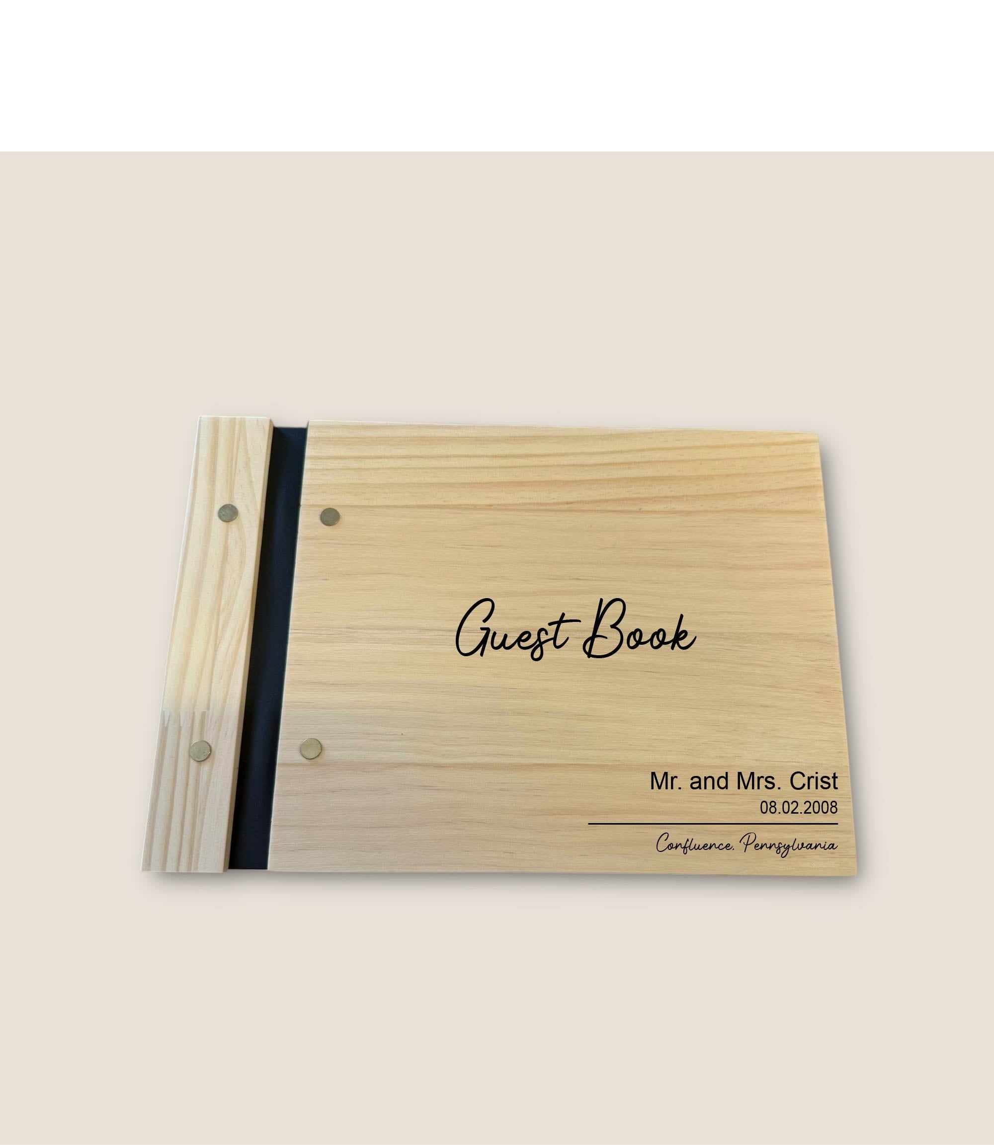 Wooden Guest Book