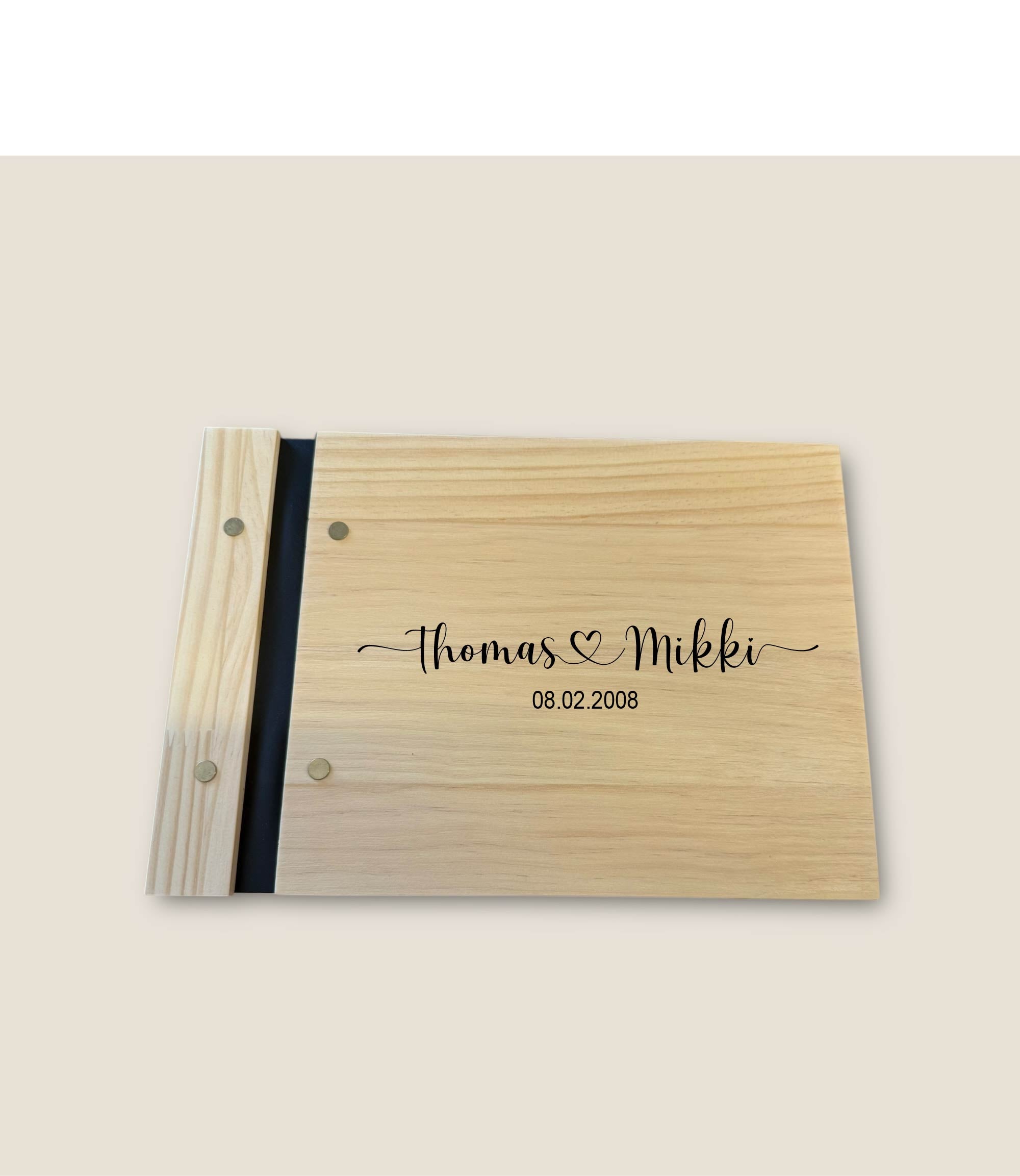 Wooden Guest Book