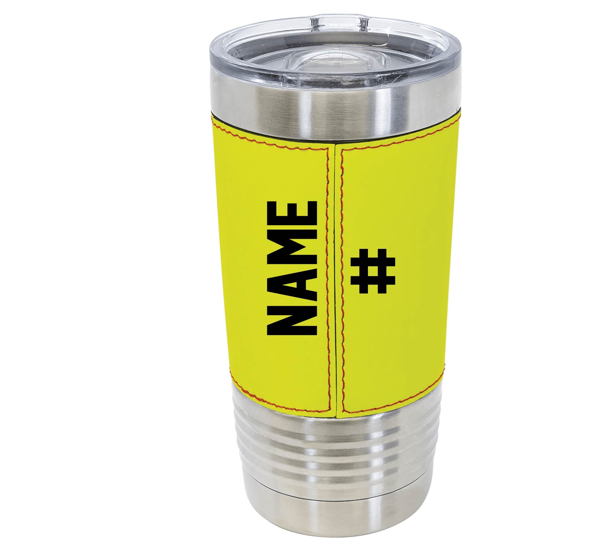 Leather Softball Tumbler