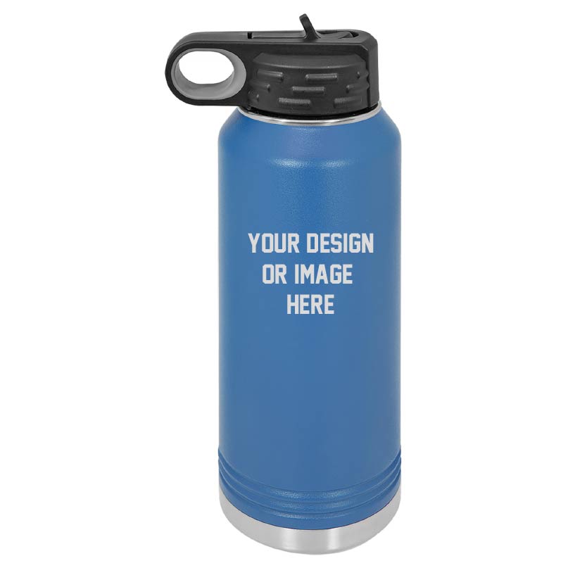32 oz Blue or Black Water Bottle